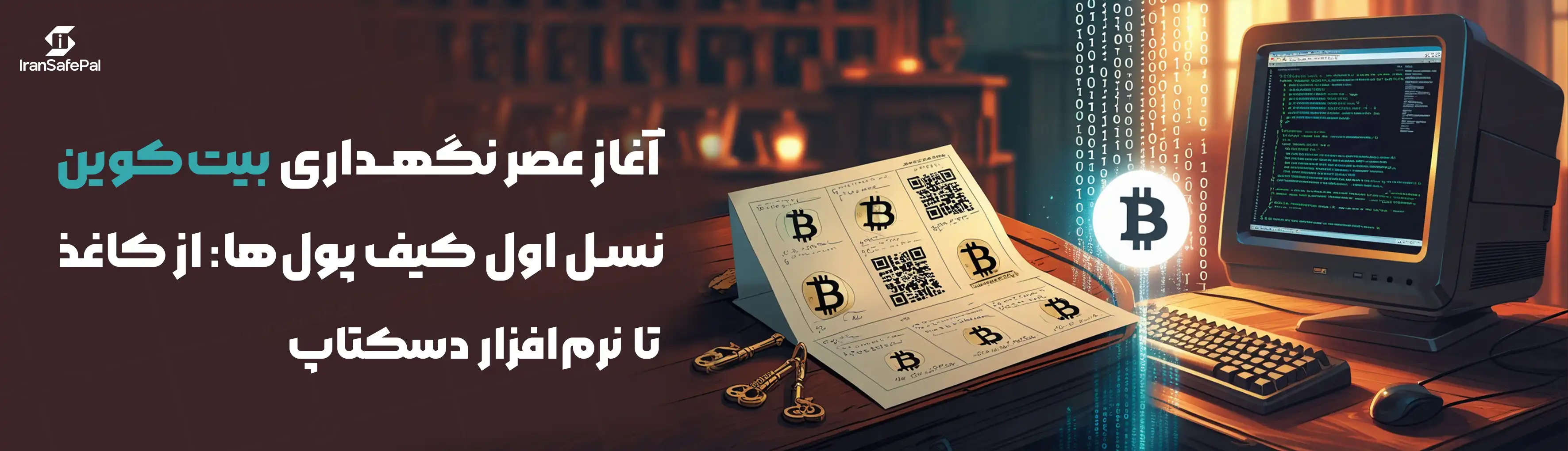 آغاز عصر نگهداری بیت‌کوین ، نسل اول کیف پول‌ها: از کاغذ تا نرم‌افزار دسکتاپ 